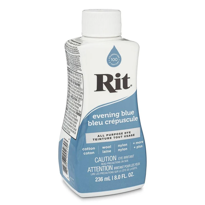 RIT All Purpose | Teinture liquide tout usage | Bleu Crépuscule | 236 ml (8 oz)