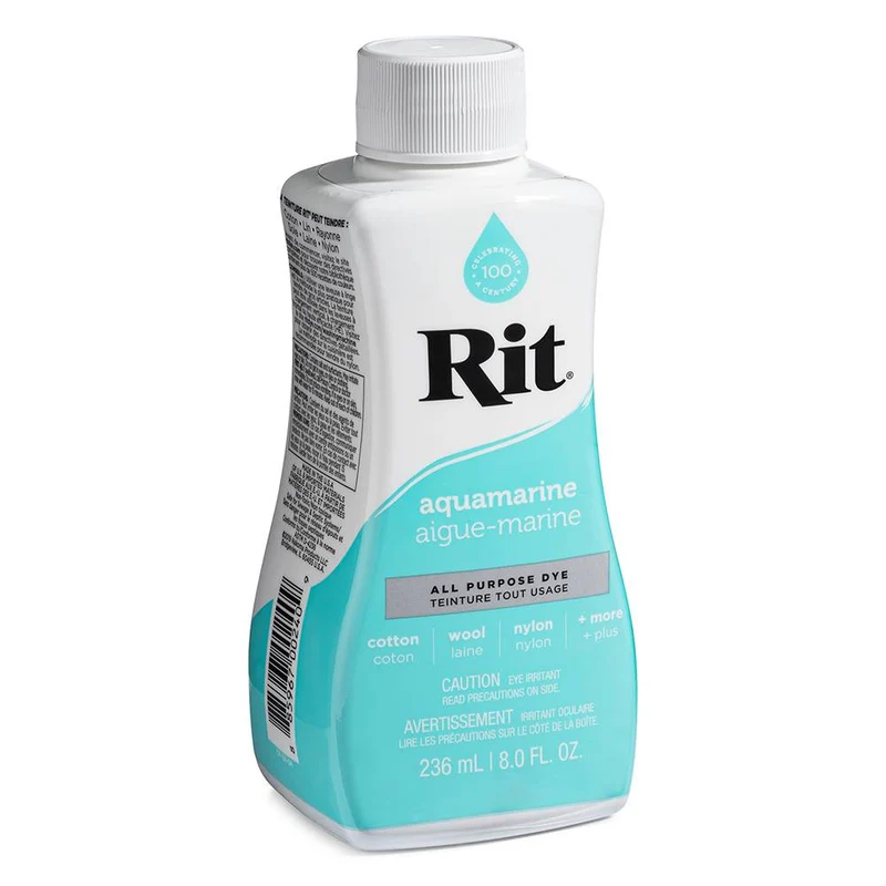 RIT All Purpose | Teinture liquide tout usage | Aigue-Marine | 236 ml (8 oz)