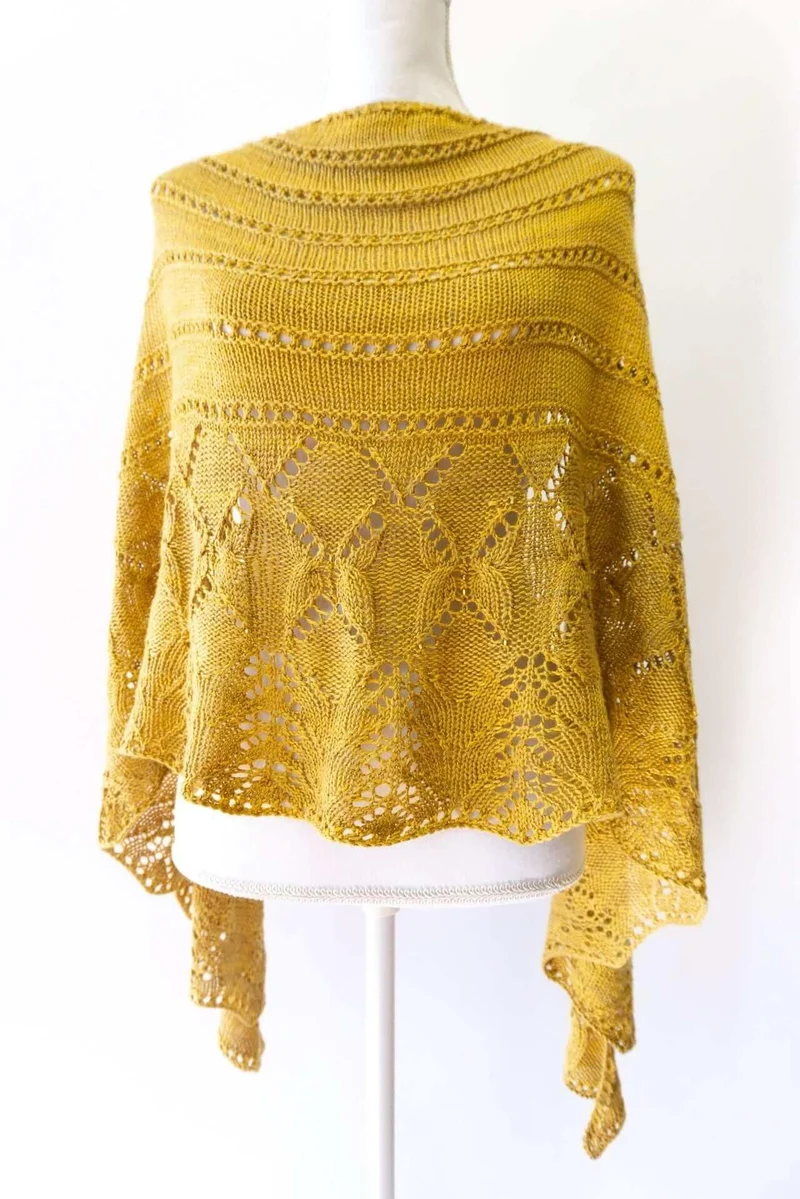 Summer Butterflies Shawl Knitting Pattern