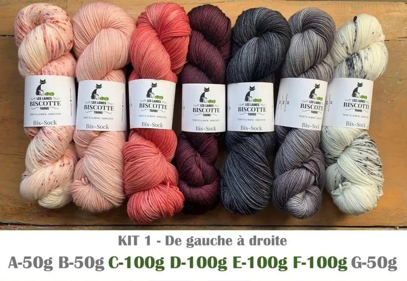 Knitting kit - FIND YOUR FADE shawl by Andrea Mowry