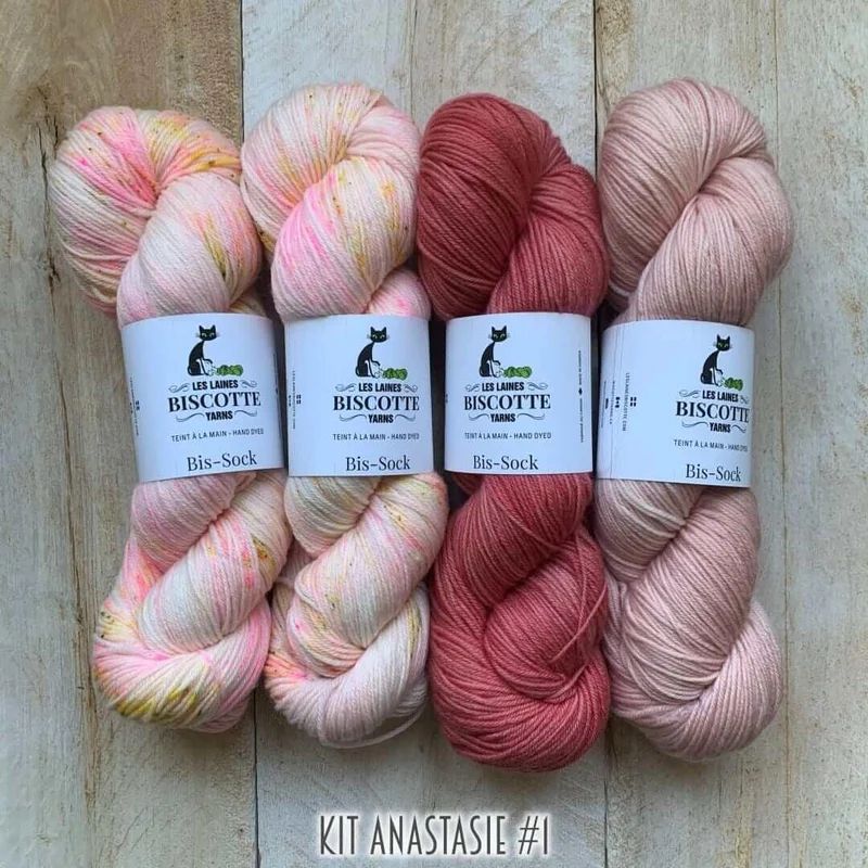 Yarn kit for crocheters to make the Anastasie shawl