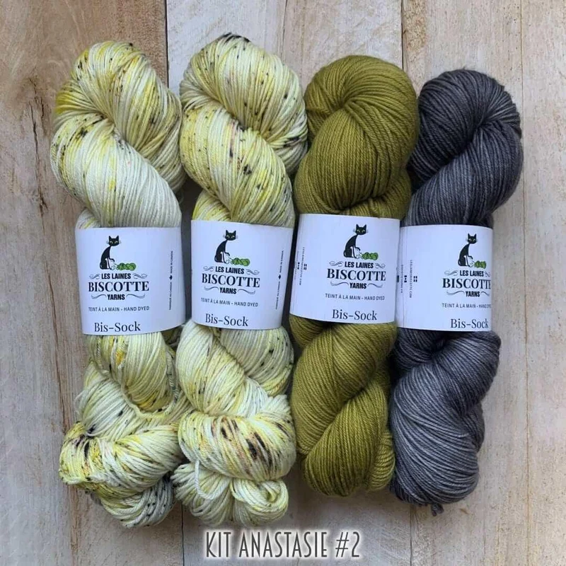 Yarn kit for crocheters to make the Anastasie shawl