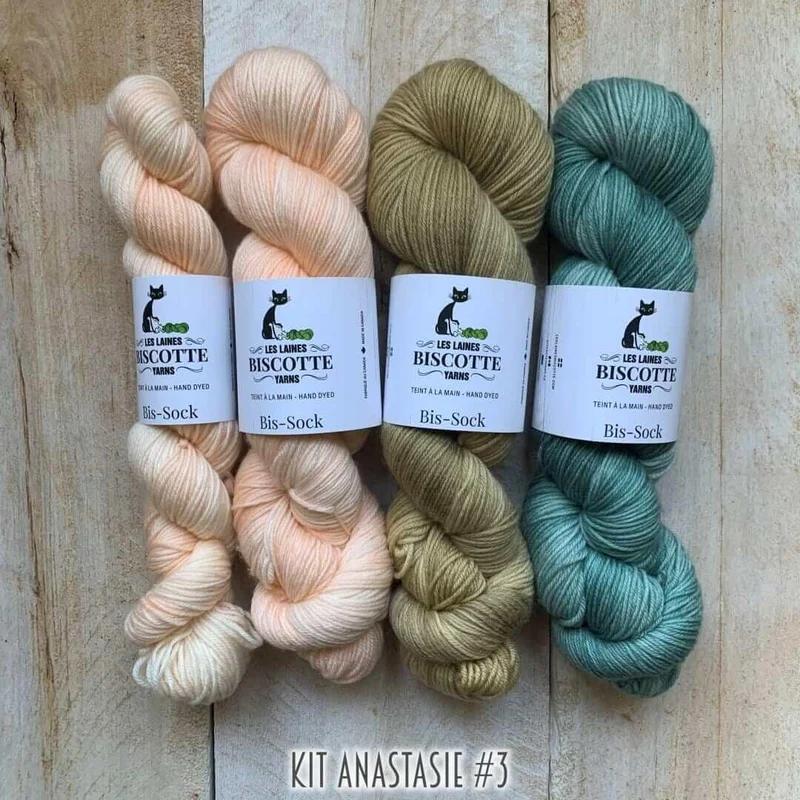 Yarn kit for crocheters to make the Anastasie shawl