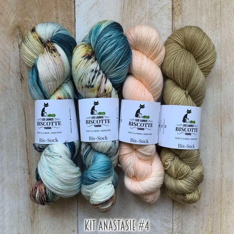 Yarn kit for crocheters to make the Anastasie shawl