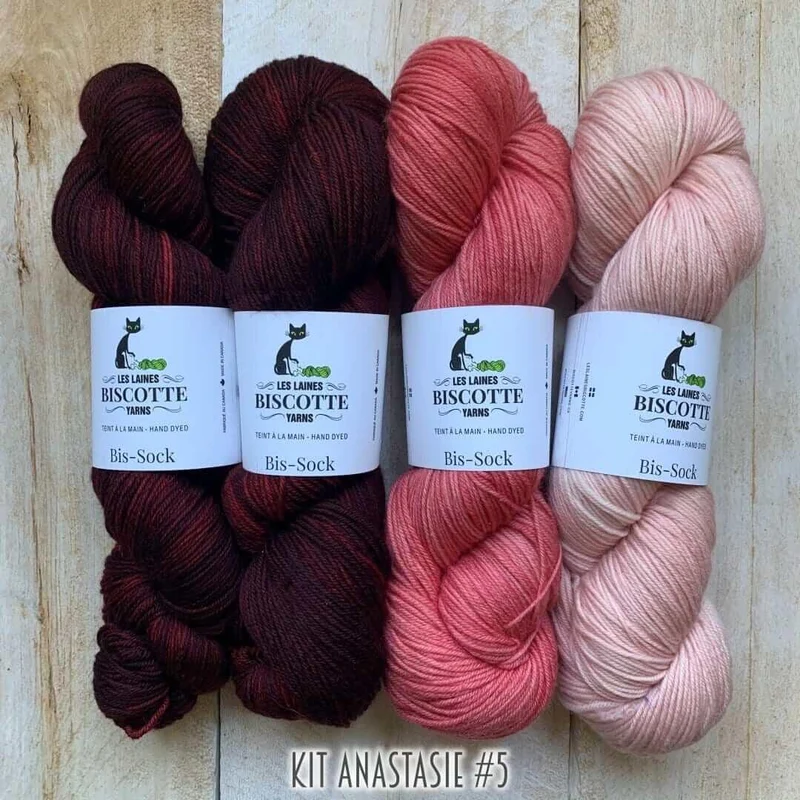Yarn kit for crocheters to make the Anastasie shawl