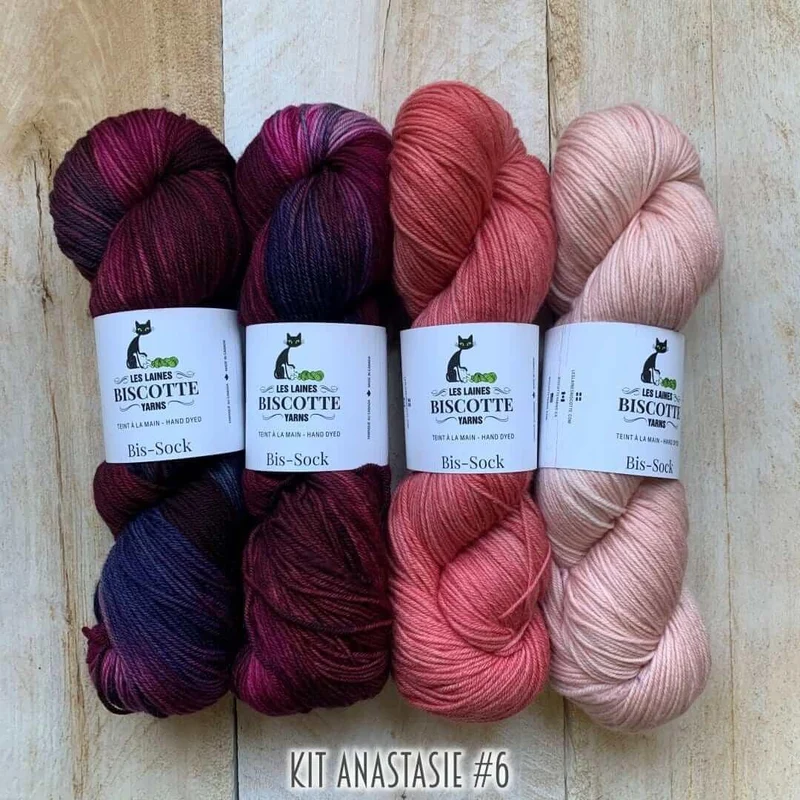Yarn kit for crocheters to make the Anastasie shawl
