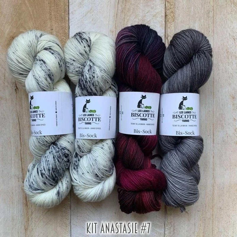 Yarn kit for crocheters to make the Anastasie shawl