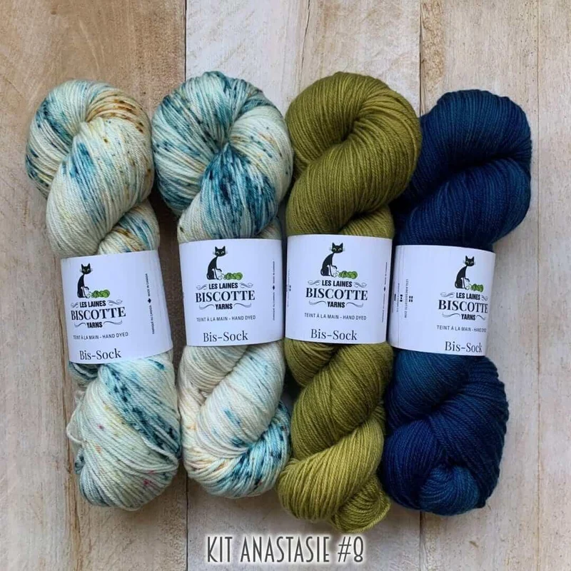 Yarn kit for crocheters to make the Anastasie shawl