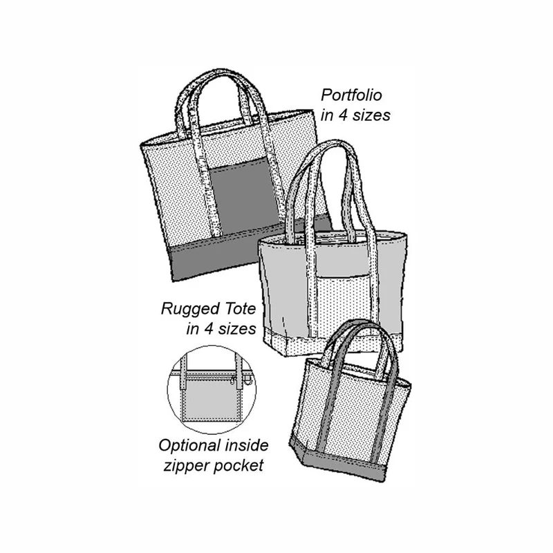 Patron de couture PDF | Sac fourre-tout & Porte-documents robustes | The Green Pepper
