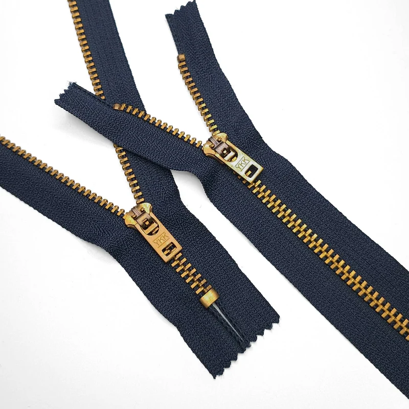 YKK | Fermeture éclair Verrouillage semi-automatique | À bout fermé | Métal | #5 | 6 3/4'' - 17 cm | SSAV226 - SSAV227