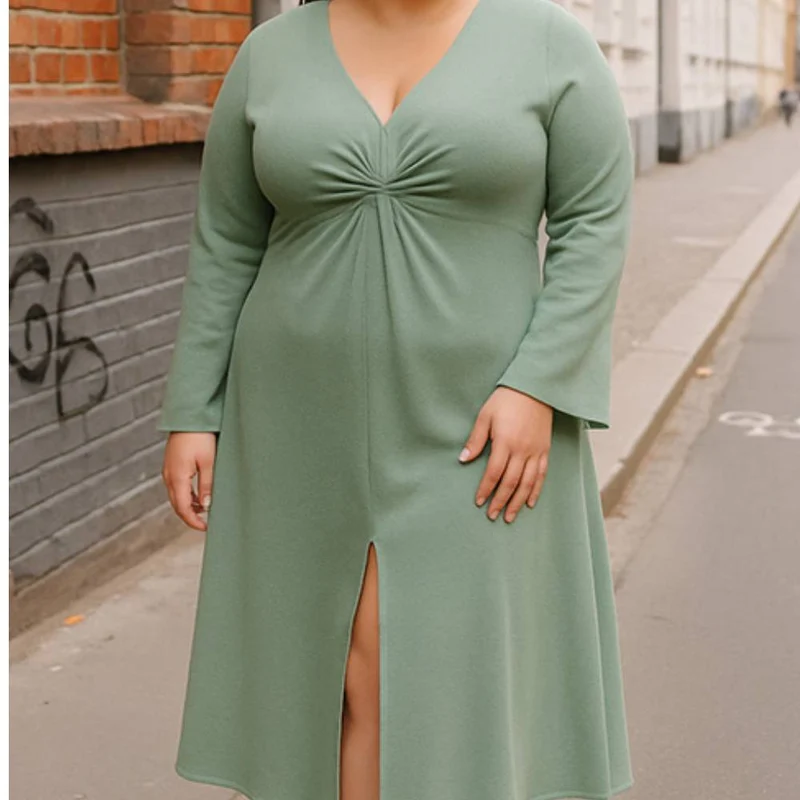 Patron de couture PDF | Robe midi en jersey FIONA | Juliana Martejevs