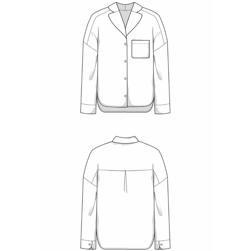 Patron de couture PDF | Blouse pyjama SERENA | Juliana Martejevs