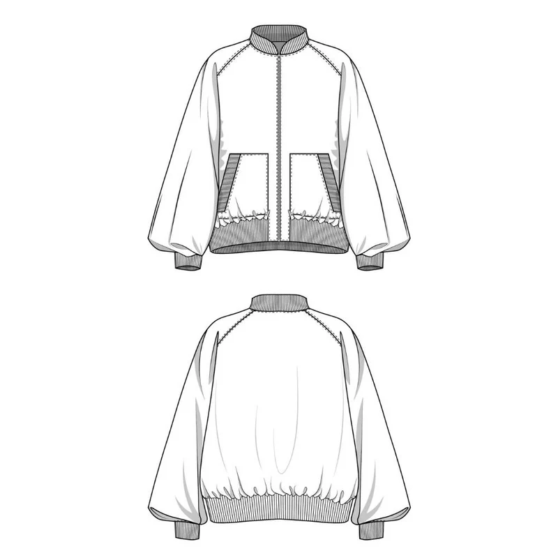 Patron de couture PDF | Veste bomber Audrey | Juliana Martejevs