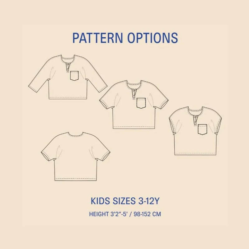 Patron de couture PDF | Chemise Una pour enfant | Wardrobe by Me