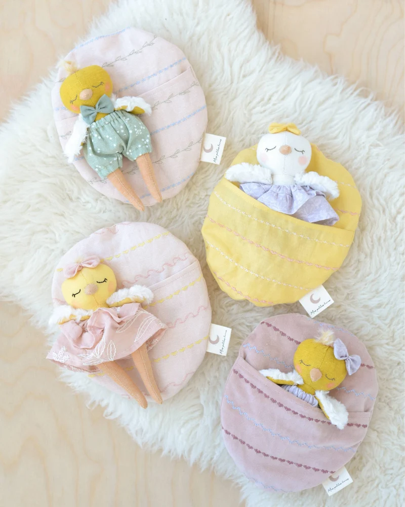Patron de couture PDF | Mini-poussin + lit œuf de Pâques | Mes Petites Lunes