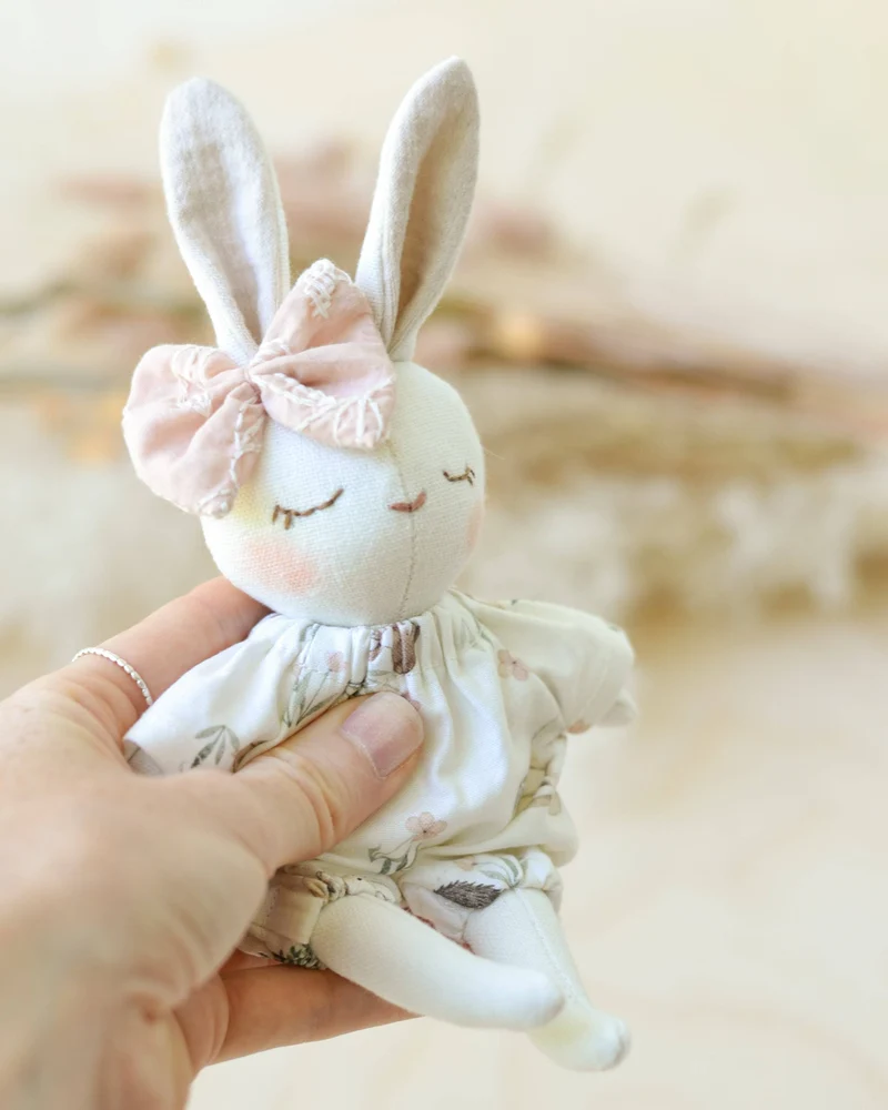 Patron de Couture PDF | Peluche Lapin + Lit Carotte | Mes Petites Lunes