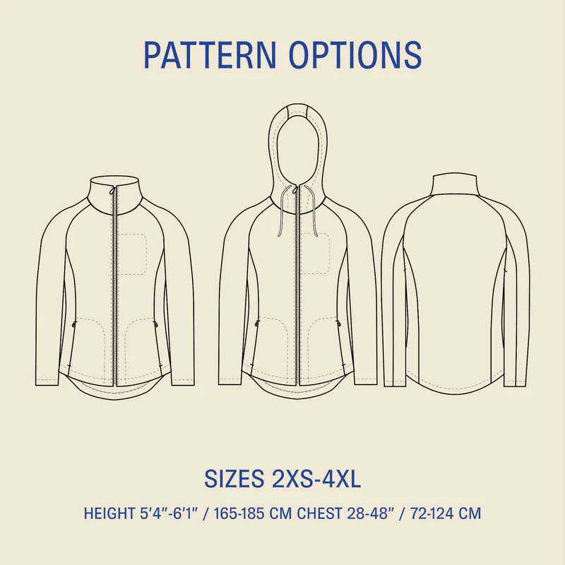 Patron de Couture PDF | Veste Polaire Homme | Wardrobe by Me