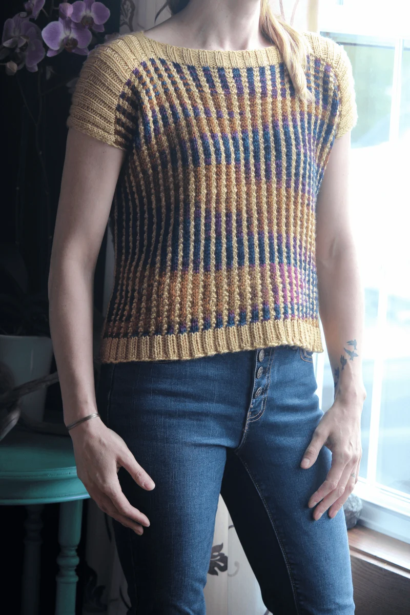 Clafou-Tee Free Knitting Pattern