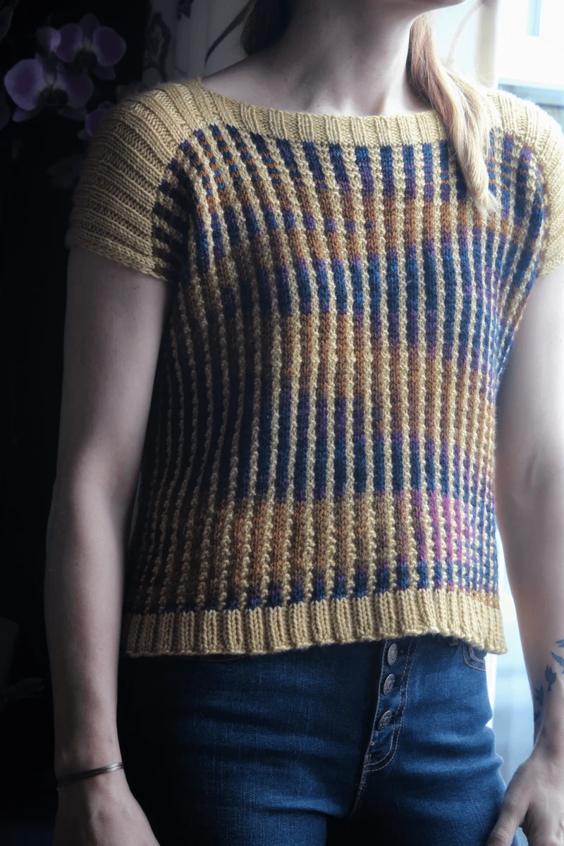 Clafou-Tee Free Knitting Pattern