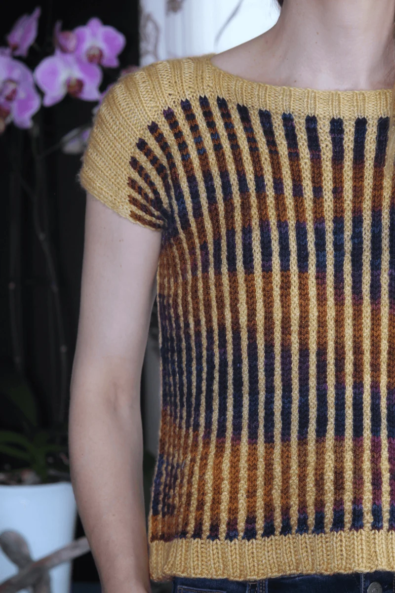 Clafou-Tee Free Knitting Pattern