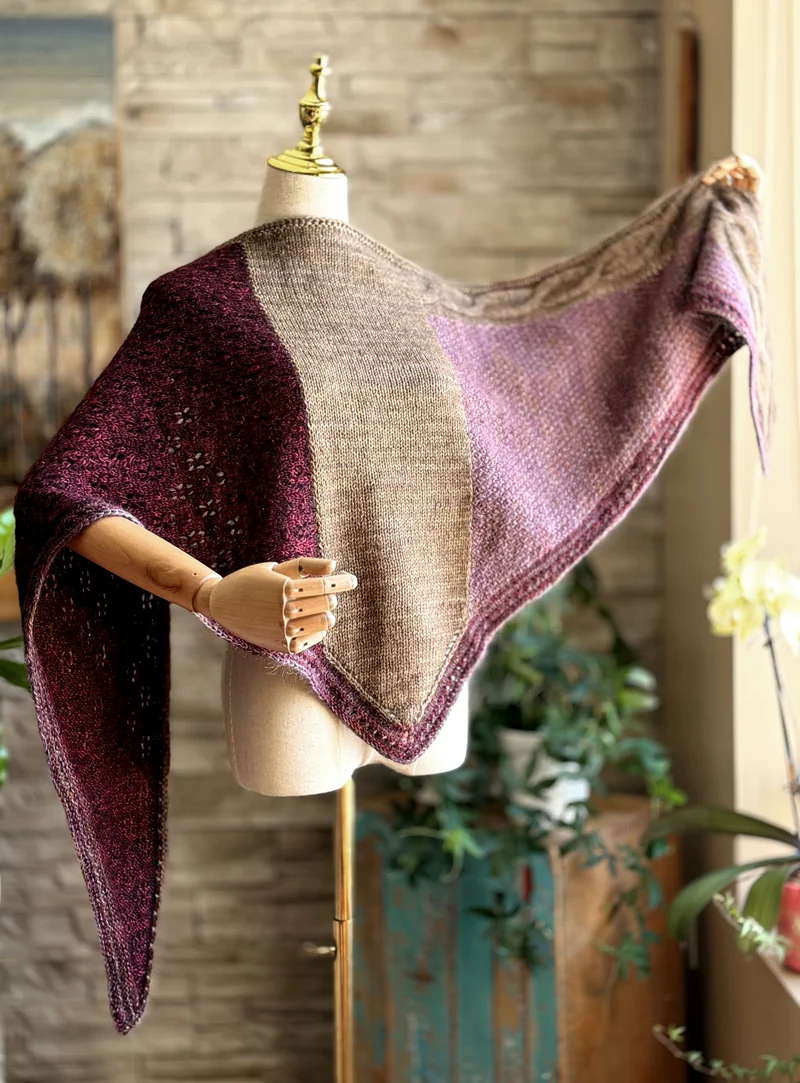 Byzantin Shawl | Knitting pattern with Optional Kits