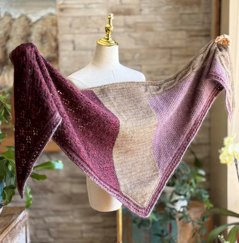 Byzantin Shawl | Knitting pattern with Optional Kits