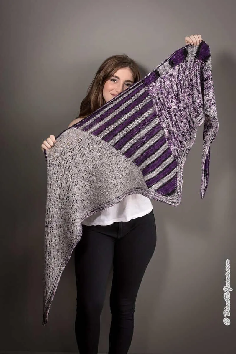 Byzantin Shawl | Knitting pattern with Optional Kits