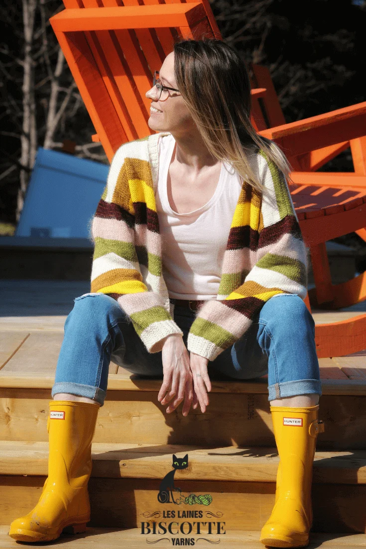 Color Your World Cardigan Free Knitting Pattern