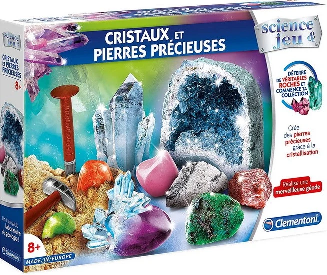 Cristaux et pierres précieuses - experiment kit – French