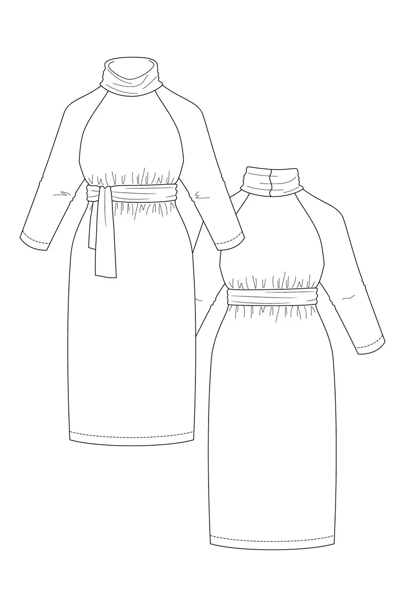 Patron de couture PDF | Robe chandail Salla | Named Clothing