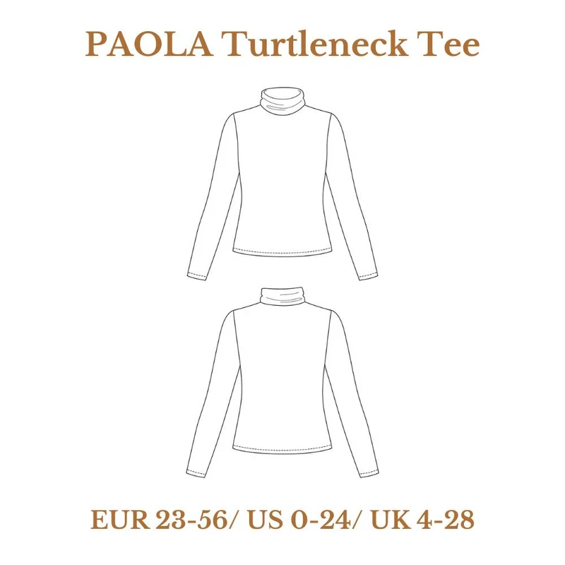 Patron de Couture PDF | Chandail Col Roulé Paola | Named Clothing