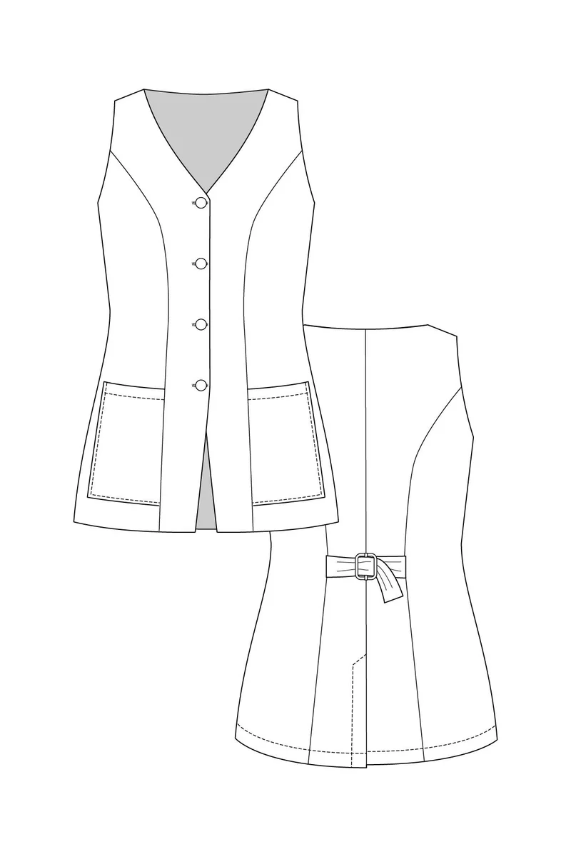Patron de couture PDF | Robe Boutonnée et Veste Asteri | Named Clothing