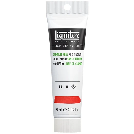 Acrylic hb - 2oz - cadmium free red medium - s5