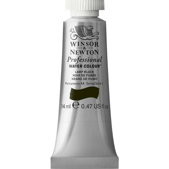 Professional watercolour - 14ml - lamp black - s1