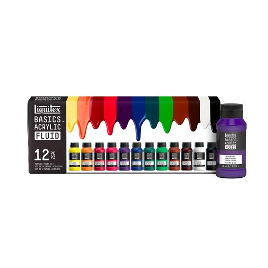 Set of 12 Basics Acrylic - 118ml