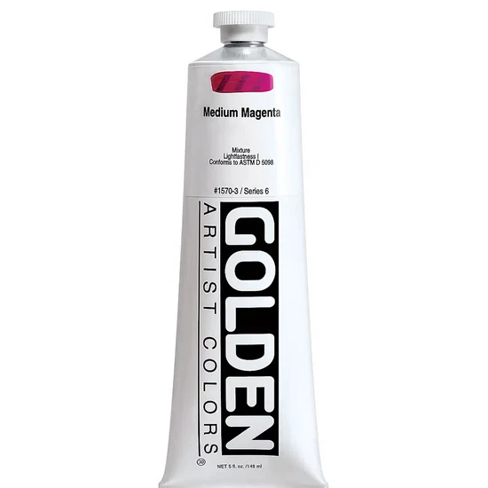 Acrylic heavy body - 5 oz magenta medium s6