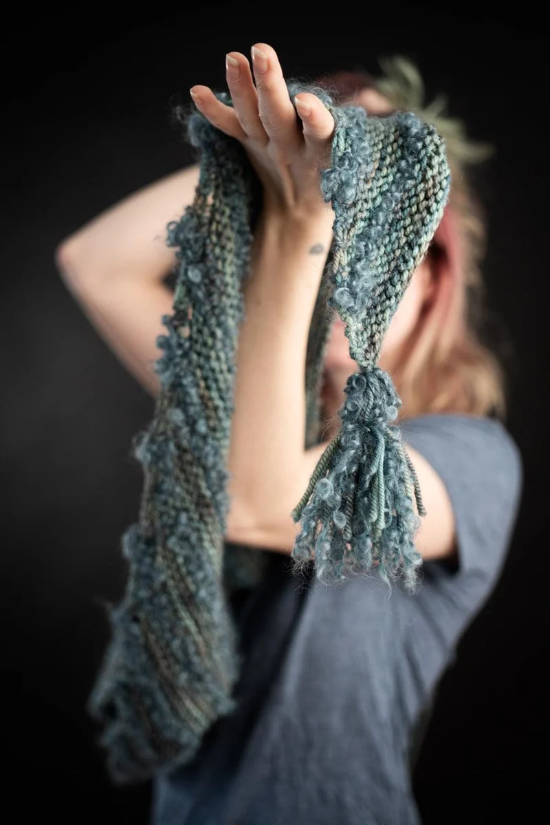 Boucles à l'Horizon'' Shawl Free Knitting Pattern