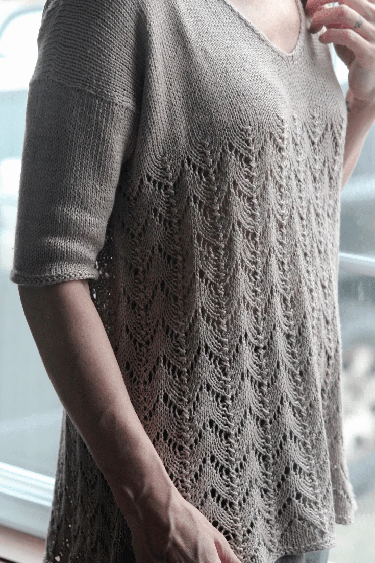 Grace Silk Tee Free Knitting Pattern