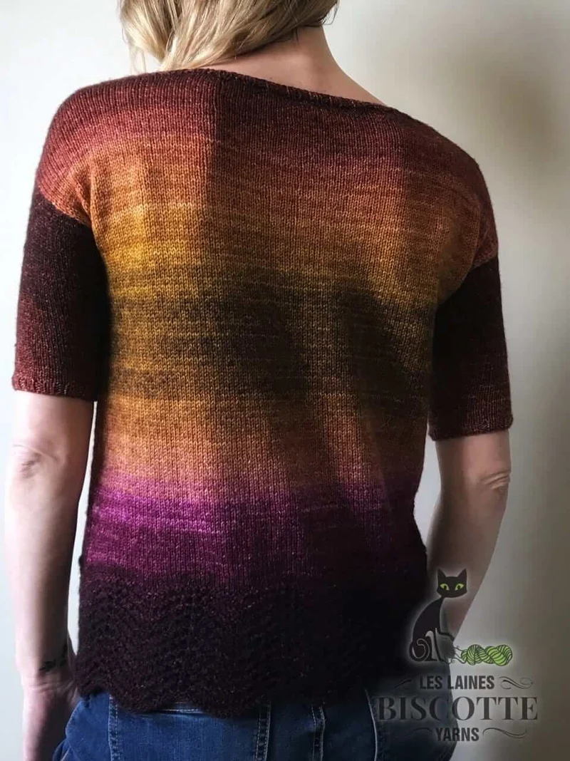 Metamorphic Tee Free Knitting Pattern