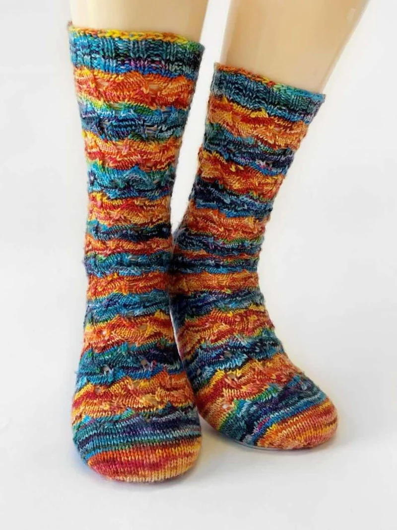 Flames of Bonfire - Free Sock Pattern