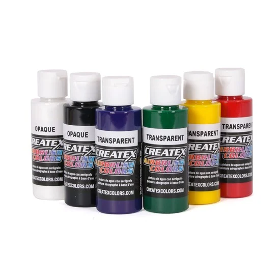 Set of 6 Airbrush Primary Colors - 59ml