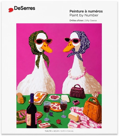 Paint by Numbers Silly Geese