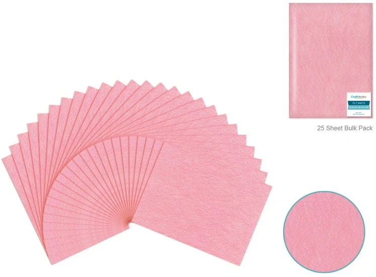 Felt - light pink - 9x12in