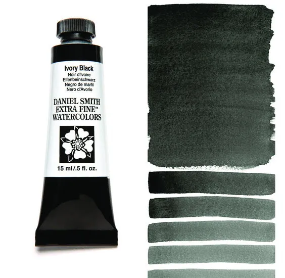 Watercolor Tube Ivory Black S1 - 15ml