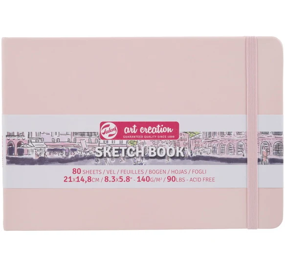 Art Creation Pastel Pink Sketchbook - 21X14cm