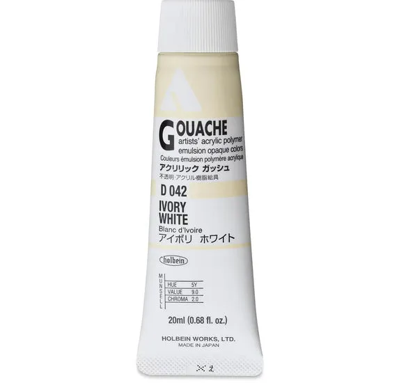 Acryla Gouache Ivory White Series A - 20ml
