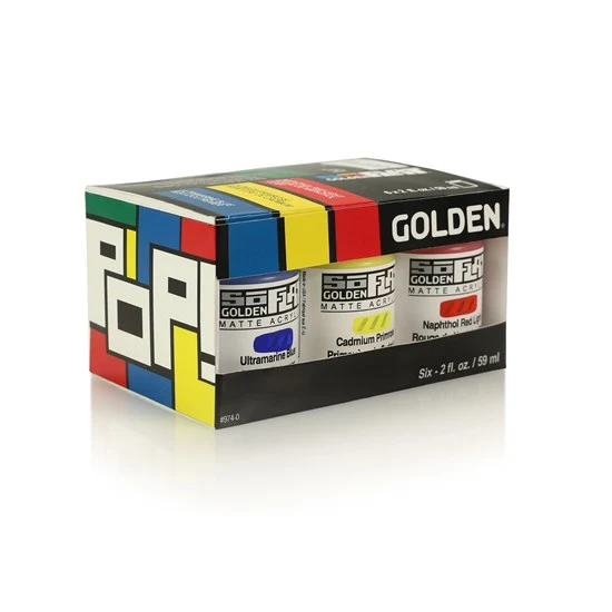 Acrylic soflat pop colors set (6)