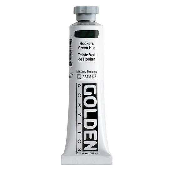 Acrylic heavy body - 2 oz hooker’s green hue s7