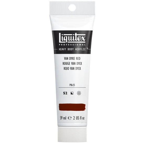 Acrylic hb - 2oz - van dyke red - s2