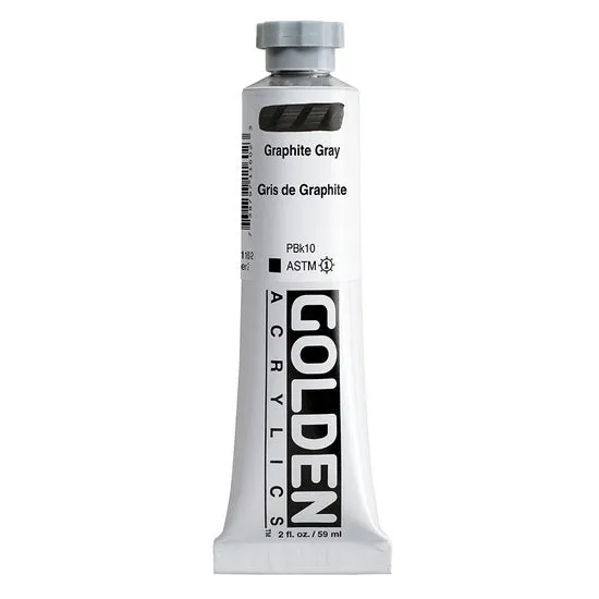Acrylic heavy body - 2 oz graphite gray s2